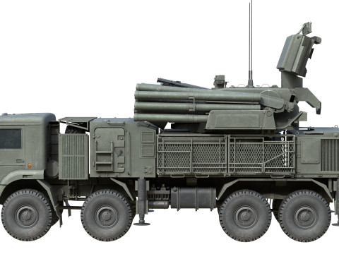 Missile System Pantsir S1 SA-22 Model 3D