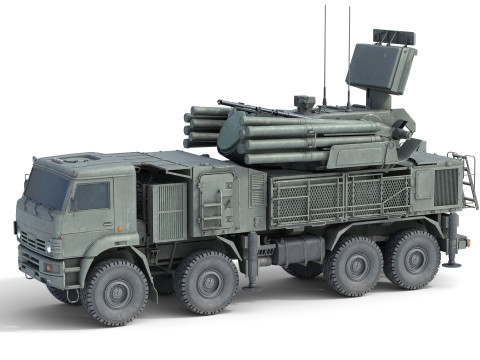 Missile System Pantsir S1 SA-22 Model 3D