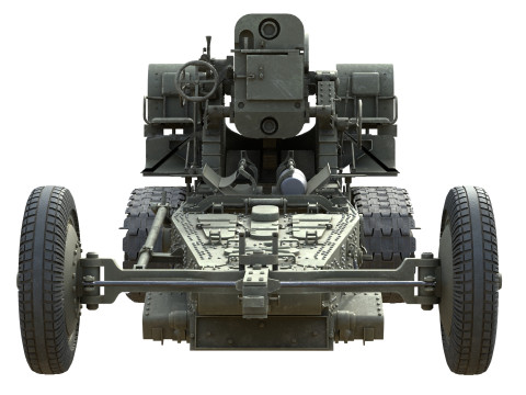Russian B4 Howitzer 203mm M1931 3D Model
