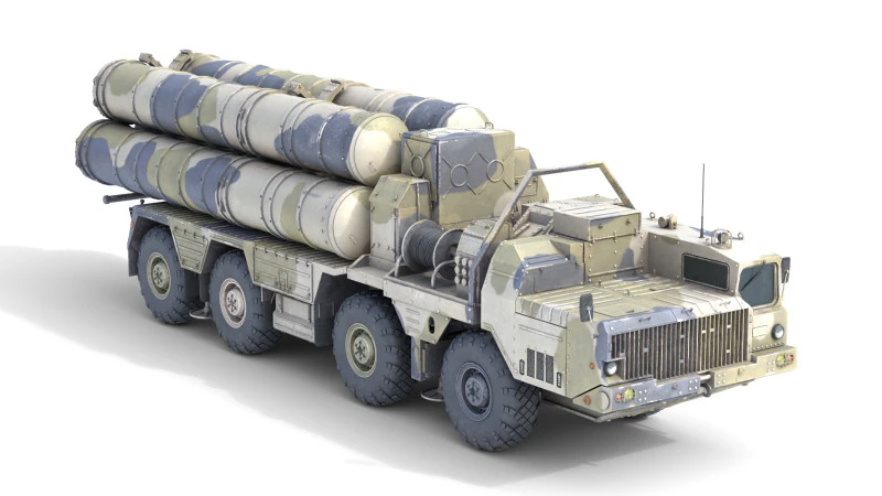 S-300 missile system 3D Model .c4d .max .obj .3ds .fbx .stl .blend 