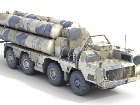 S-300 missile system 3D 모델