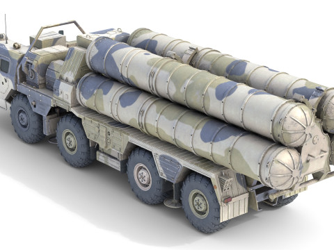 S-300 missile system Modèle 3D