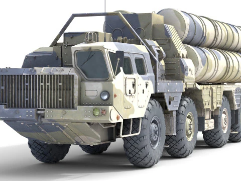 S-300 missile system 3D Model