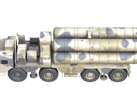 S-300 missile system 3D Model