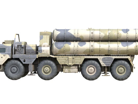 S-300 missile system 3D Model
