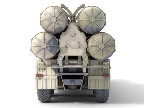 S-300 missile system Modèle 3D