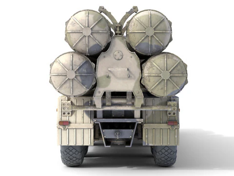 S-300 missile system 3D Model