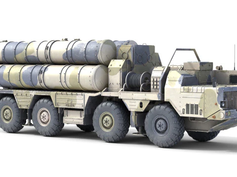 S-300 missile system 3D Model