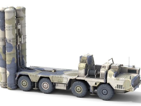 S-300 missile system Modèle 3D