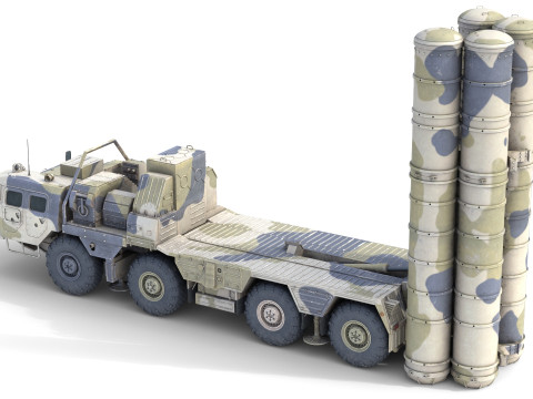 S-300 missile system Modèle 3D