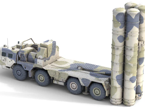 S-300 missile system 3D Model