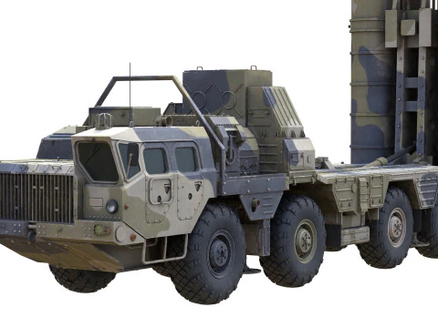 S-300 missile system 3D Model
