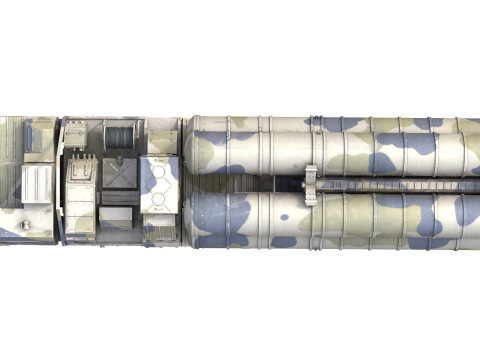 S-300 missile system Modèle 3D