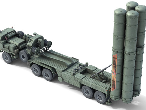 S-400 Triumf Air Defense System Modelo 3D