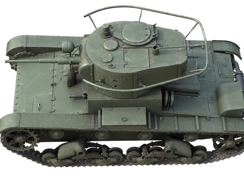 T 26 Soviet Tank 3D Model