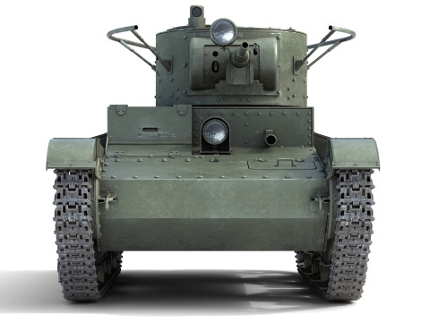 T 26 Soviet Tank 3D 模型
