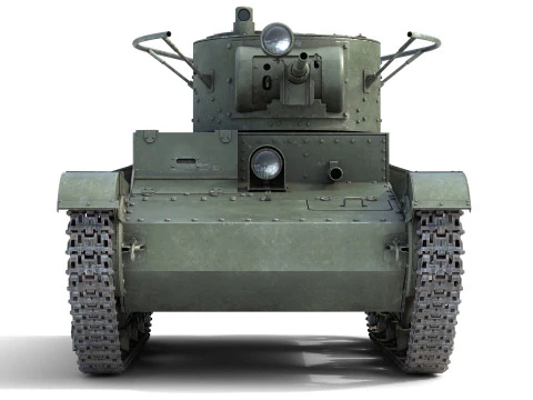 T 26 Soviet Tank 3D Model
