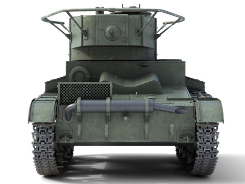 T 26 Soviet Tank 3D 模型