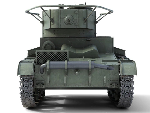 T 26 Soviet Tank 3D Model