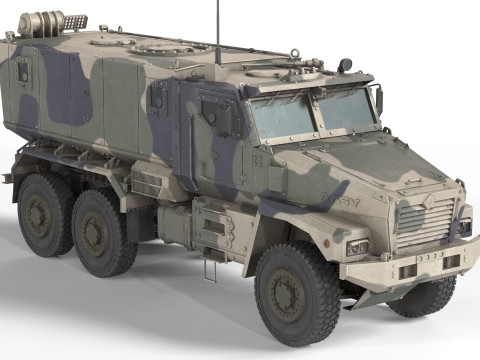 Ural Typhoon 63095 Camo 3D Model