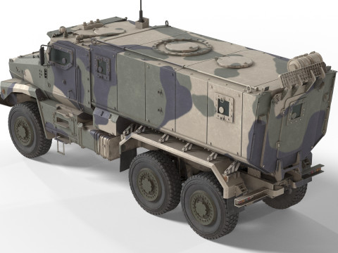 Ural Typhoon 63095 Camo 3D Model
