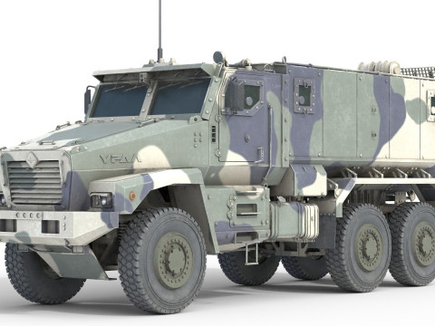 Ural Typhoon 63095 Camo 3D Model