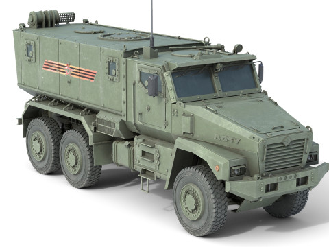Ural Typhoon 63095 MRAP 3D Model