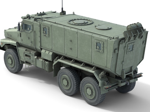 Ural Typhoon 63095 MRAP 3Dモデル