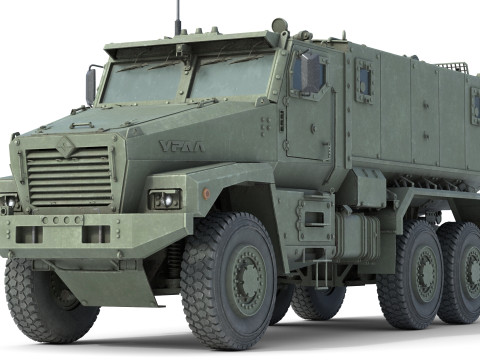 Ural Typhoon 63095 MRAP 3Dモデル