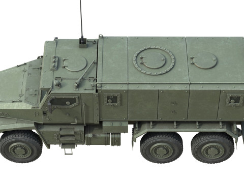 Ural Typhoon 63095 MRAP 3Dモデル