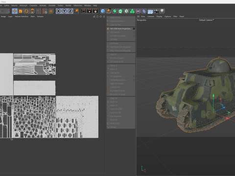 Carro armato pesante italiano Fiat 2000 Modello 3D