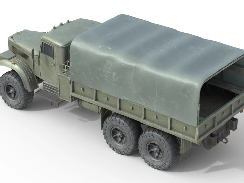 Kraz 255 Ukrainian Truck 3D Model