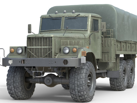 Kraz 255 Ukrainian Truck Modelo 3D