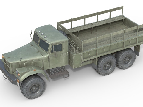 Kraz 255 Ukrainian Truck Modelo 3D