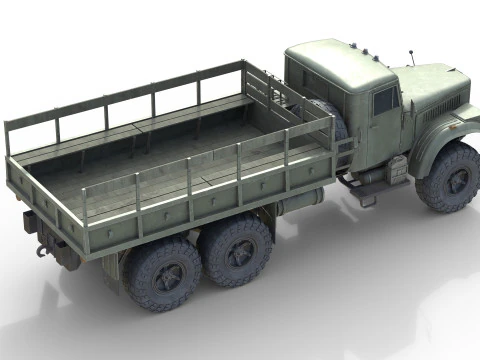 Kraz 255 Ukrainian Truck 3D Model