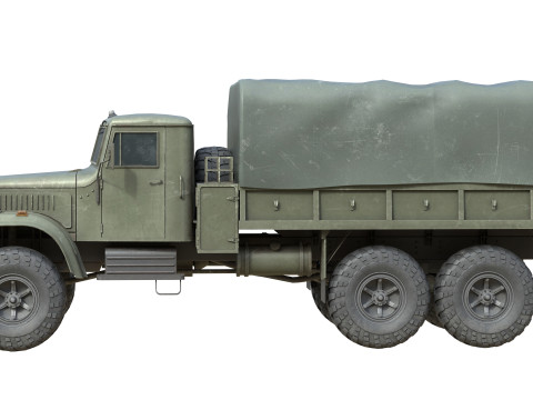 Kraz 255 Ukrainian Truck Modelo 3D