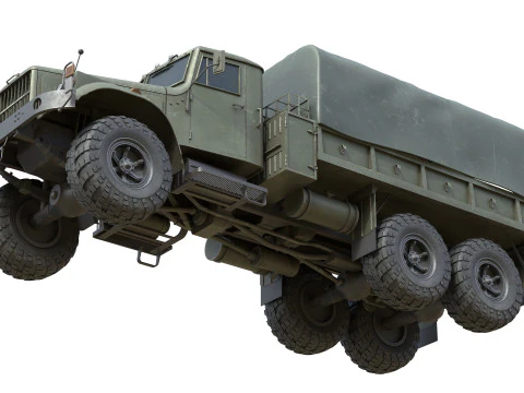 Kraz 255 Ukrainian Truck 3D Model