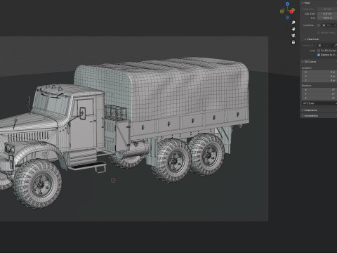 Kraz 255 Ukrainian Truck Modelo 3D