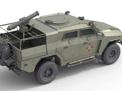 Novator Light Armored Vehicle 3D Model