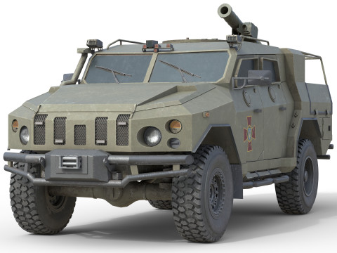 Novator Light Armored Vehicle 3D Model