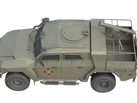 Novator Light Armored Vehicle 3D Model