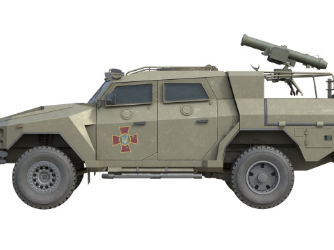 Novator Light Armored Vehicle 3D Model