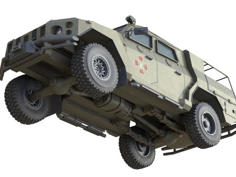 Novator Light Armored Vehicle 3D Model