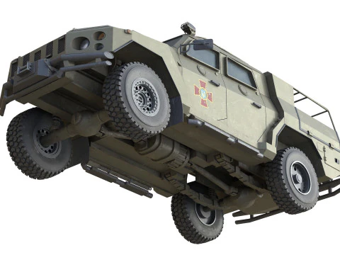 Novator Light Armored Vehicle 3D Model