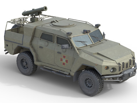 Novator Light Armored Vehicle 3D Model