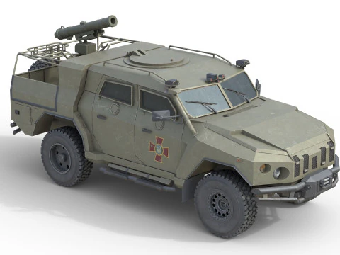 Novator Light Armored Vehicle 3D Model