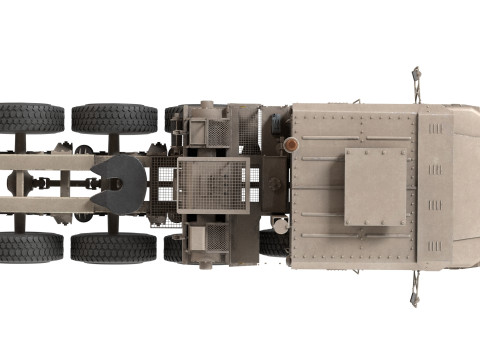 Oshkosh M1070 Army Tank Transporter Model 3D