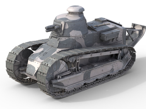 Renault FT17 Light Tank 3D Model
