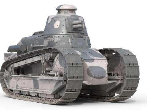 Renault FT17 Light Tank Modelo 3D