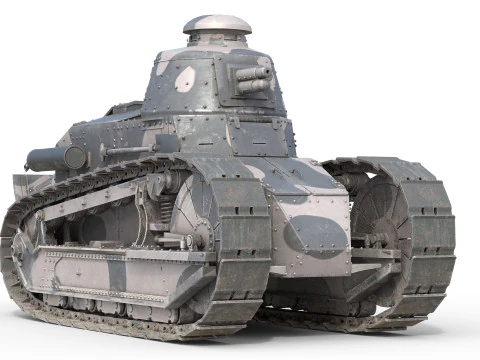 Renault FT17 Light Tank 3D Model